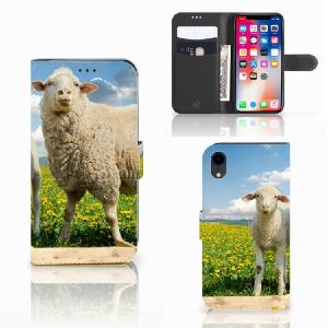 Apple iPhone Xr Telefoonhoesje met Pasjes Schaap en Lammetje Best Pices Cheap Pice