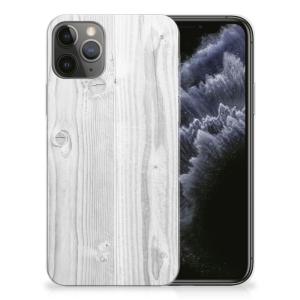 Apple iPhone 11 Pro Bumper Hoesje White Wood Latest