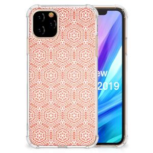 Apple iPhone 11 Pro Doorzichtige Silicone Hoesje Pattern Orange Huge Surprise Cheap Pice