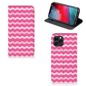 Apple iPhone 11 Pro Hoesje met Magneet Waves Pink With Paypal Online