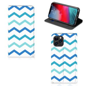 Apple iPhone 11 Pro Hoesje met Magneet Zigzag Blauw Clearance Recommend