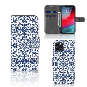 Apple iPhone 11 Pro Hoesje Flower Blue Fashion Style Online
