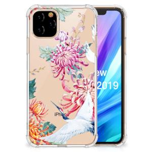 Apple iPhone 11 Pro Case Anti-shock Bird Flowers Collections For Sale