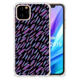Apple iPhone 11 Pro Doorzichtige Silicone Hoesje Feathers Color Cheap Explore