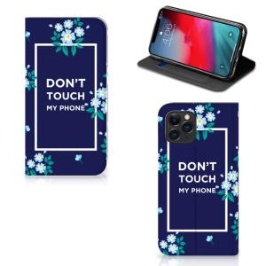 Apple iPhone 11 Pro Design Case Flowers Blue DTMP Cheap Sale Wholesale Pice