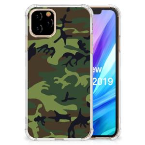 Apple iPhone 11 Pro Doorzichtige Silicone Hoesje Army Dark Discount Countdown Package