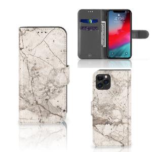 Apple iPhone 11 Pro Bookcase Marmer Beige Cheap Sale Big Sale