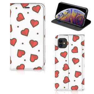 Apple iPhone 11 Hoesje met Magneet Hearts Cheap Low Shipping Fee