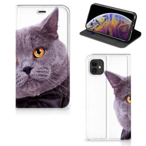 Apple iPhone 11 Hoesje maken Kat Cheap Genuine