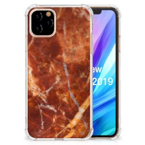 Apple iPhone 11 Pro Anti-Shock Hoesje Marmer Bruin Clearance Affordable