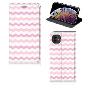 Apple iPhone 11 Hoesje met Magneet Waves Roze Factory Outlet Cheap Pice