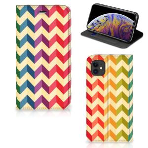 Apple iPhone 11 Hoesje met Magneet Zigzag Multi Color For Sale Finishline