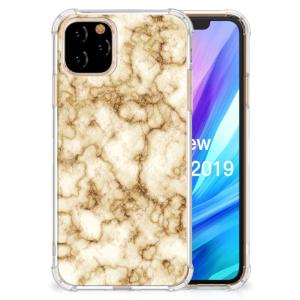 Apple iPhone 11 Pro Anti-Shock Hoesje Marmer Goud Discount Manchester