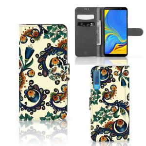 Wallet Case Samsung Galaxy A7 (2018) Barok Flower Cheap Original