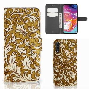 Wallet Case Samsung Galaxy A70 Barok Goud Marketable