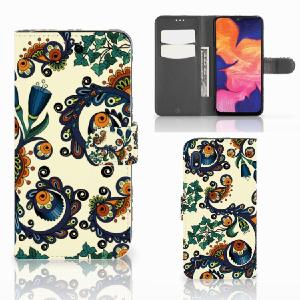 Wallet Case Samsung Galaxy A10 Barok Flower Browse For Sale