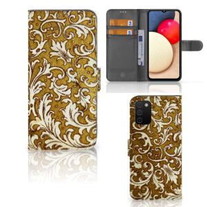 Wallet Case Samsung Galaxy A03s Barok Goud Low Pice For Sale