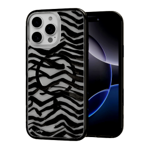 Zebra Black by CatCoq | iPhone 16 Series |  MagSafe Case Wholesale Pice Cheap Pice