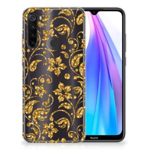 Xiaomi Redmi Note 8T TPU Case Gouden Bloemen Discount Cheap