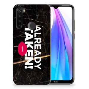 Xiaomi Redmi Note 8T Siliconen hoesje met naam Already Taken Black Discount Latest