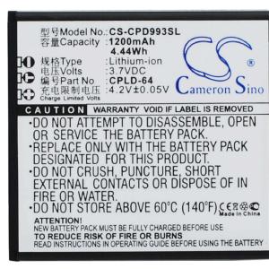 3.7V, Li-ion, 1200mAh, SmartPhone battery fits Coolpad, Cpld-64, 9930, W702, 4.44Wh Free Shipping Comfortable
