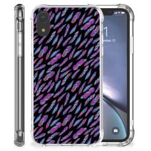 Apple iPhone Xr Doorzichtige Silicone Hoesje Feathers Color Free Shipping For Sale