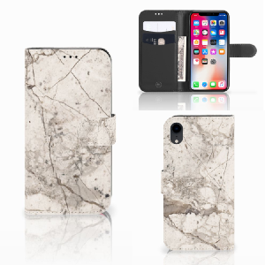 Apple iPhone Xr Bookcase Marmer Beige For Sale Sale Online