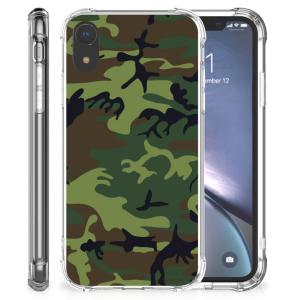 Apple iPhone Xr Doorzichtige Silicone Hoesje Army Dark Outlet New Styles
