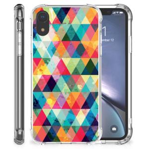 Apple iPhone Xr Doorzichtige Silicone Hoesje Geruit Discount 2025 New