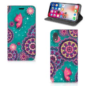 Apple iPhone Xr Bookcase Cirkels en Vlinders Free Shipping Browse