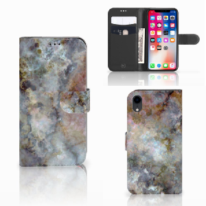 Apple iPhone Xr Bookcase Marmer Grijs Cheap 2025 Newest