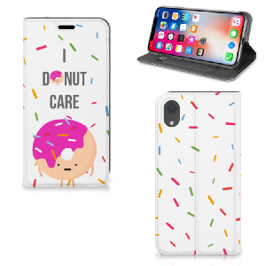 Apple iPhone Xr Flip Style Cover Donut Roze Affordable Cheap Pice