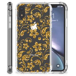Apple iPhone Xr Case Gouden Bloemen Cheap Outlet Store