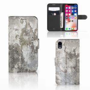 Apple iPhone Xr Bookcase Beton Print Outlet Explore