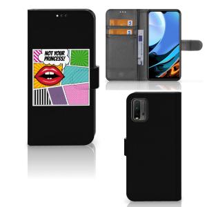 Xiaomi Redmi 9T | Poco M3 Wallet Case met Pasjes Popart Princess Outlet Big Discount