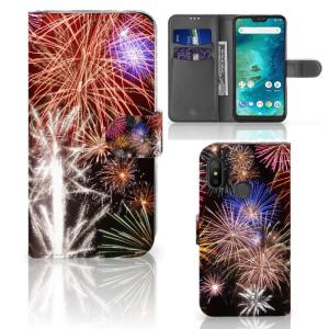 Xiaomi Mi A2 Lite Wallet Case met Pasjes Vuurwerk Wholesale Pice