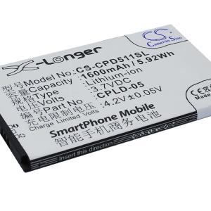 3.7V, Li-ion, 1600mAh, SmartPhone battery fits Coolpad, Cpld-05, 5110, 8022, 5.92Wh Clearance Store Sale Online