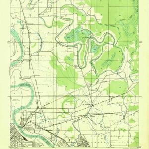 1932 Bossier SW, LA  - Louisiana - USGS Topographic Map Clearance Latest