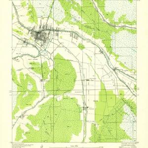 1932 Houma SW, LA  - Louisiana - USGS Topographic Map 100% Authentic Sale Online