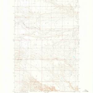 1966 Squaw Buttes, MT - Montana - USGS Topographic Map Outlet Get To Buy