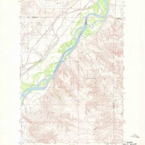 1966 Savage, MT - Montana - USGS Topographic Map v2 Fashionable For Sale