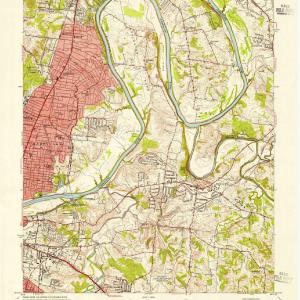 1952 Nashville East, TN - Tennessee - USGS Topographic Map Find Great Online