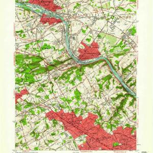 1952 Norristown, PA  - Pennsylvania - USGS Topographic Map Cheap Professional