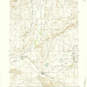 1952 Lysite, WY - Wyoming - USGS Topographic Map v2 2025 New Sale Online