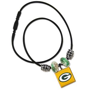 Green Bay Packers LifeTile Necklace with Bead Accents Buy Cheap Clearance