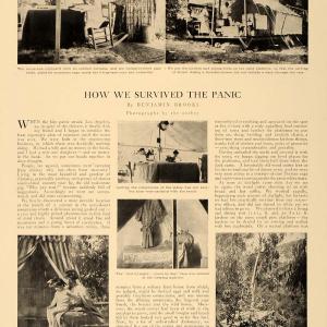 1909 Article Benjamin Brooks Family Camping Tent Woods - ORIGINAL CL5 Outlet Find Great