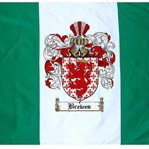 Brewes Coat of Arms Flag / Family Crest Flag Cheap Sale Cost