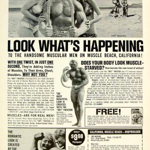 1968 Ad Vintage Joe Weider Bodybuilder 007 Twister Muscle Beach CA Fitness YHR3 Cheap Pice Wholesale Pice