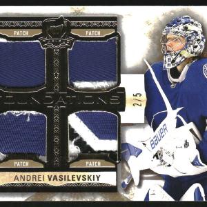 2022-23 The Cup Foundations Jerseys Patch #FAV Andrei Vasilevskiy /5 Free Shipping Big Sale