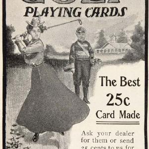 1902 Vintage Ad Golf Playing Cards Woman Golfer Caddie - ORIGINAL OLD3 Shop Offer Cheap Pice